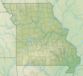 Map showing the location of Locust Creek Covered Bridge State Historic Site