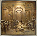 Relleu d'Esaú i Jacob a la Porta del Paradís per Lorenzo Ghiberti