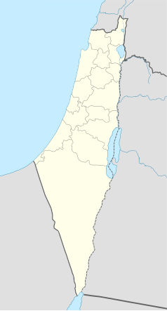 Mapa konturowa Mandatu Palestyny, u góry nieco na prawo znajduje się punkt z opisem „Al-Mansura”