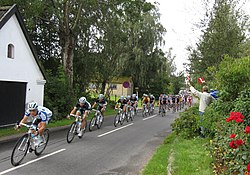 Cykelløbet Danmark Rundt igennem Lønholt i 2011