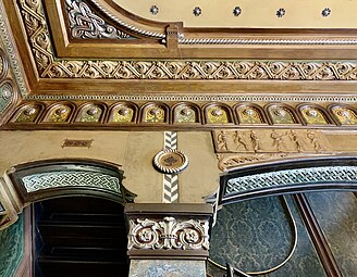 Ceiling of the Gheorghe Petrașcu House, Bucharest, by Spiru Cegăneanu, 1912[63]