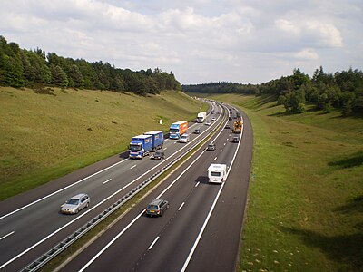 A1 ter hoogte van Hoog Buurlo, Veluwe