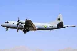 A Pakistan Navy Orion on takeoff