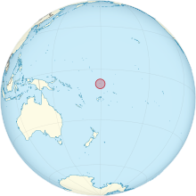 Description de l'image Tuvalu on the globe (Polynesia centered).svg.