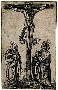 7. Crucifixion, estampe, cat. Passavant 102.