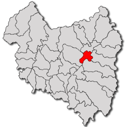 Location in Covasna County