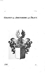 Wappen der Grafen Abensberg und Traun, nach Tyroff AT, zw. 1831 und 1868