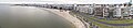 Playa Pocitos, panorama de frente de tormenta. Montevideo.