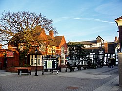 Victoria Square Droitwich Span keskustassa.