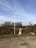 Flag staff and memorial RAF Fiskerton