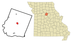 Location in the state of Missouri