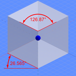 Dimetric cube