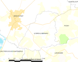 Le Breuil-Bernard – Mappa