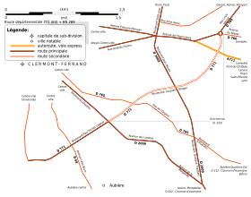 Carte de la route.