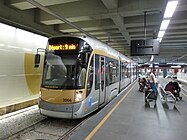 Prémétro de Bruxelles U-Straßenbahn, die langfristig zur Voll-U-Bahn ausgebaut werden soll