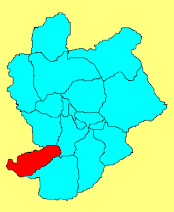 Location in Zhangjiakou