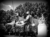 Bronze sculptures of Don Quixote and Sancho Panza