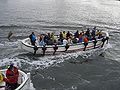 Både, som bringer gæsterne fra færgerne til hovedøen (Börteboote)