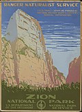 1938 poster of Zion National Park