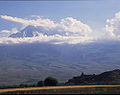 Ved Khor Virap-klosteret foran Ararat.