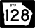 State Route 128 Bypass marker