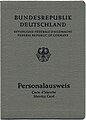 Bundesdeutscher Personalausweis, Ausgabezeitraum: Ende 1960er-Jahre bis 31. März 1987