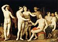 El juicio de Paris, de Cornelis Cornelisz. van Haarlem, 1628.