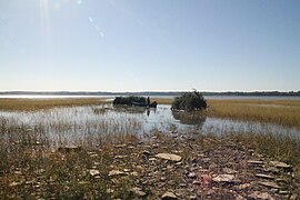 Mise à l’eau des caches à canards, propriété privée