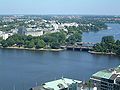 Binnen- und Außenalster mit der Lombards- sowie der Kennedybrücke