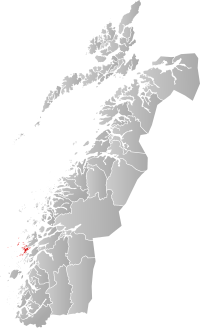 Kart som viser Herøy kommune i Nordland.