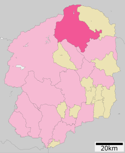 Location of Nasushiobara in Tochigi Prefecture