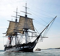 USS Constitution underway