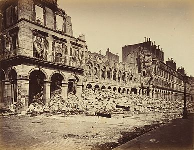 Ruins of the Ministry of Finance on the Rue de Rivoli