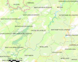 Causse-de-la-Selle - Localizazion