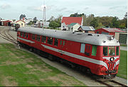 Vulcan Railcar on exhibition at the railway museum