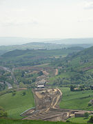 Viaduc du Torranchin en voie d'achèvement au printemps 2010.