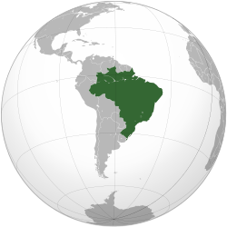 Brazil (orthographic projection)