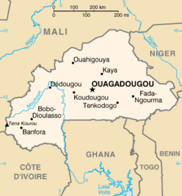 Burkina Faso - Mappa