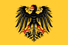 The banner of the Holy Roman Empire (15th century). The black, yellow and red colors reappeared first in 1848 and then in the 20th century in the German flag.