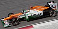 Paul di Resta pilotando o modelo VJM05 no GP da Malásia de 2012