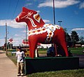 Dala horse in Cloquet, Minnesota