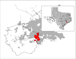 Location in Fort Bend and Harris counties in the state of Texas