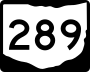 State Route 289 marker