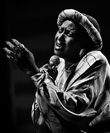 Miriam Makeba á tónleikum.