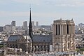 Côté nord vu depuis la tour Saint-Jacques, en 2013.