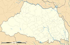 Mapa konturowa prefektury Saitama, po prawej znajduje się punkt z opisem „Ina”