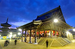 The main hall of Saidaiji Kannon-in Temple