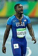 Justin Gatlin – ausgeschieden als Dritter des dritten Halbfinals