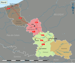 Nord (dipartimento) - Localizzazione