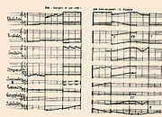 Russolo, 1913, partituro por Intonarumori